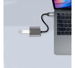 Celly PROUSBCUSBDS cable USB USB 3.2 Gen 1 (3.1 Gen 1) USB C USB A Plata