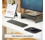 Tapis de souris antibactérien Noir Microban 5933907