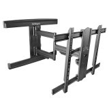 StarTech.com TV Wall Mount for up to 80 inch (110lb) VESA Mount Displays - Low Profile Full Motion Universal TV Wall Mount Bracket - Heavy Duty Adjustable Tilt/Swivel Articulating Arm