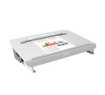 Porte-documents fellowes hana lt 5 niveaux reglage plateau  coulissant espace rangement   et chargement integre blanc