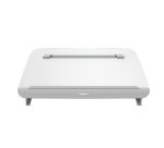 Porte-documents fellowes hana lt 5 niveaux reglage plateau  coulissant espace rangement   et chargement integre blanc