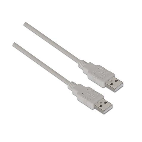 AISENS A101-0021 cable USB USB 2.0 1 m USB A Beige