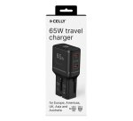Celly MULTIPLUGSL65W mobile device charger Headphones, Smartphone, Tablet Black AC Fast charging Indoor