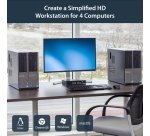 StarTech.com 4 Port USB DisplayPort KVM Switch with Audio - TAA