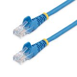 StarTech.com Câble réseau Cat5e UTP sans crochet de 3m - Cordon Ethernet RJ45 anti-accroc - M/M - Bleu