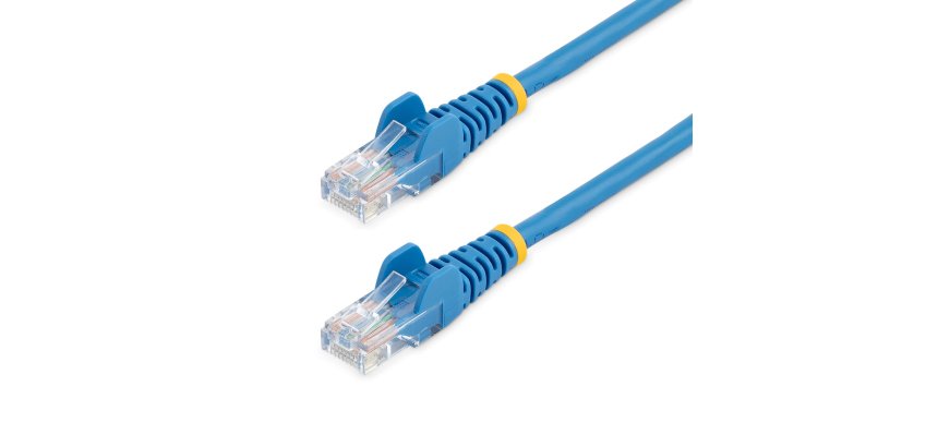StarTech.com Câble réseau Cat5e UTP sans crochet de 3m - Cordon Ethernet RJ45 anti-accroc - M/M - Bleu