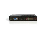 StarTech.com Kit commutateur noir KVM USB 4 ports avec audio et câbles