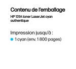 HP 131A toner LaserJet cyan authentique