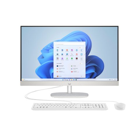 HP 27-cr0008nf Intel® Core™ i5 i5-1335U 68,6 cm (27") 1920 x 1080 pixels PC All-in-One 16 Go DDR4-SDRAM 512 Go SSD Windows 11 Home Wi-Fi 6 (802.11ax) Blanc