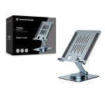 Conceptronic THANA09G Foldable Swivel Tablet Stand, 360° Rotating Base, Adjustable Height