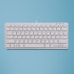 R-Go Tools Clavier ergonomique R-Go Compact, design plat, mini-clavier, QWERTY (UK), filaire, blanc