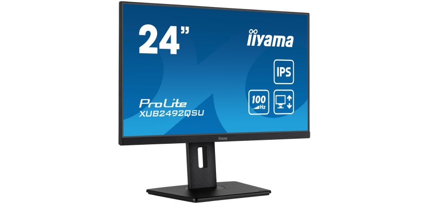 iiyama ProLite XUB2492QSU-B1 écran plat de PC 60,5 cm (23.8") 2560 x 1440 pixels Quad HD LED Noir