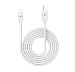 Celly USBLIGHTTYPECWH cable de teléfono móvil Blanco 1 m USB C Lightning