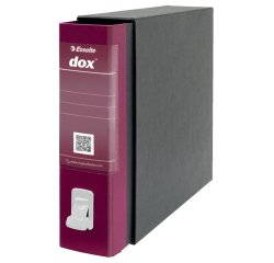 Esselte Dox 2 ring binder A4 Black, Bordeaux