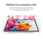TCL NXTPAPER 14 Mediatek 256 GB 36,3 cm (14.3") 8 GB Wi-Fi 5 (802.11ac) Android 14 Grigio