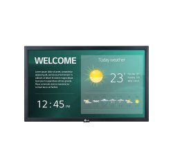 Pantalla plana para señalización digital 54,6 cm 21.5" LG 22SM3G-B IPS Wifi 250 cd / m² Full HD Negro Procesador incorporado 16/7