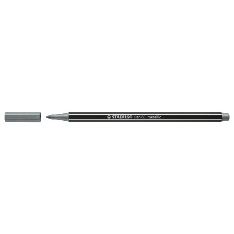 STABILO Pen 68 metallic marcatore Medio Argento 1 pz