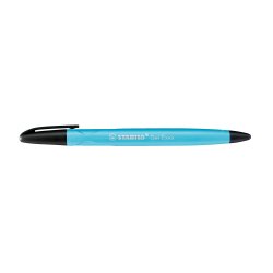 Roller gel stabilo exxx effaçable par frottement pointe moyenne tracé 0.5mm capuchon clip coloris turquoise