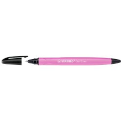 Roller gel stabilo exxx effaçable par frottement pointe moyenne tracé 0.5mm capuchon clip coloris rose
