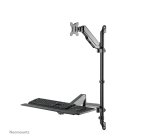 Neomounts WL90-325BL1 Station de travail assis-debout - mural - 17-32" - ressort à gaz