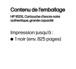 HP 912XL Cartouche d'encre noire authentique, grande capacité