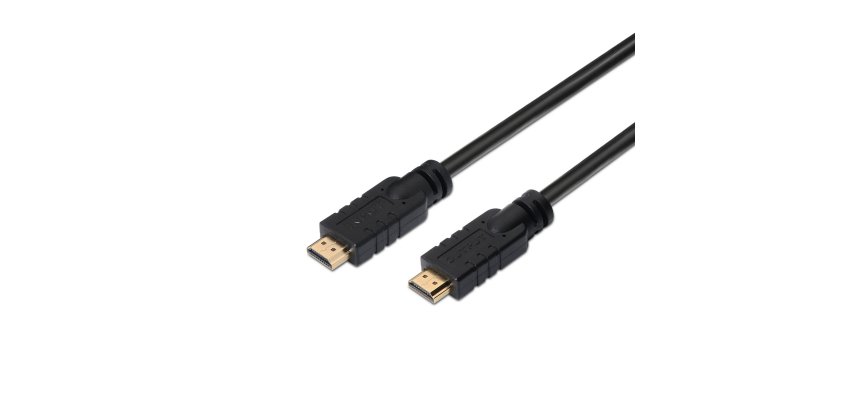 AISENS Cable HDMI V2.0 Premium alta velocidad / HEC 4k@60Hz 18Gbps con repetidor, A/M-A/M, Negro, 15 m