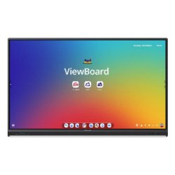 Viewsonic IFP7553 tableau blanc interactif 189,2 cm (74.5") 3840 x 2160 pixels Écran tactile Noir