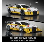 Mattel Brick Shop Hot Wheels ‘15 Audi R8 LMS Building Toy Kit (820 Pieces), for Collectors