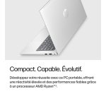 HP E0EX3ET laptop AMD Ryzen™ 5 230 Ordinateur portable 35,6 cm (14") WUXGA 16 Go LPDDR5x-SDRAM 512 Go SSD Wi-Fi 7 (802.11be) Windows 11 Pro Argent