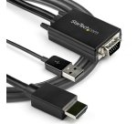 StarTech.com Câble adaptateur VGA vers HDMI - 2 m - 1080p - Audio USB - Alimenté par USB