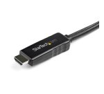 StarTech.com Câble Adaptateur HDMI vers DisplayPort de 2m - 4K 30Hz - M/M - Câble Convertisseur Actif HDMI 1.4 vers DP 1.2 avec Audio - Alimenté par USB - Mac & Windows - Laptop HDMI vers Écran DP