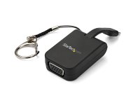 Adaptador Portátil USB-C a VGA con Llavero de Conexión Rápida, USB Tipo C, Salida VGA (D-Sub)