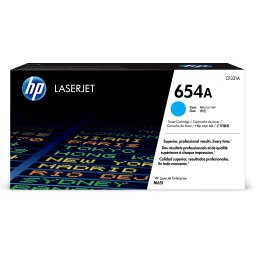 HP 654A toner cyan authentique LaserJet