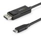 Cable USB-C a DisplayPort 1.2 - Bidireccional, 1 m, DisplayPort, USB Tipo C, Macho, Macho, Derecho