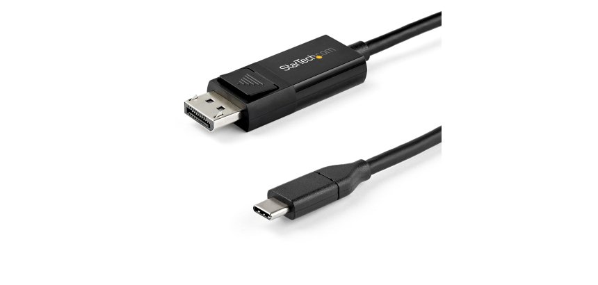 Cable USB-C a DisplayPort 1.4 - Bidireccional, 1 m, USB Tipo C, DisplayPort, Macho, Macho, Derecho
