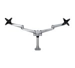 StarTech.com Support de Bureau Double Bras pour Écran - Bras pour Écran Articulé de Qualité - Écrans jusqu'à 30"(10kg) VESA - Support Écran Réglable - Rotation/Inclinaison/Pivotement - Pince/Anneau - Argenté