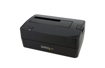 StarTech.com Docking Station USB 3.0 (5Gbps) a SATA de 1 Bahía para Disco Duro - Base USB 3.0 (5Gbps) para Discos Duros SSD de 2,5/3,5 SATA I/II/III - de Carga Superior
