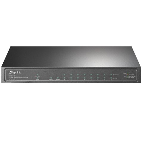 TP-Link TL-SG1210P Non-géré Gigabit Ethernet (10/100/1000) Connexion Ethernet, supportant l'alimentation via ce port (PoE) Gris