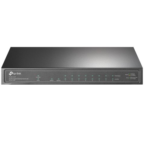 TP-Link TL-SG1210P No administrado Gigabit Ethernet (10/100/1000) Energía sobre Ethernet (PoE) Gris