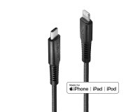 Lindy Câble renforcé USB type C vers Lightning, charge & synchro, 1m