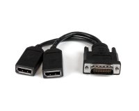 StarTech.com Câble adaptateur DMS-59 (LFH) vers 2x DisplayPort de 20cm - Câble en Y DMS 59 (M) vers double DP (F)