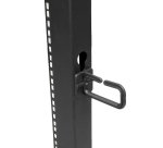 StarTech.com Rack Serveur Mobile 18U 4 Poteaux, Rack Réseau 19" 4 Poteaux avec Roulettes, Rack Roulant avec Profondeur Ajustable pour PC/AV/Données/Informatique - Roulettes, Pieds de nivellement ou Fixation au Sol