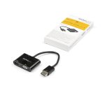 StarTech.com Adaptateur DisplayPort vers HDMI VGA - Dongle Convertisseur Numérique Multiport Actif Vidéo d'Écran DP 1.2 Mâle vers HDMI 2.0 4K 60 Hz VGA Femelle pour PC/CG