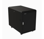 StarTech.com Armoire Rack Serveur 15U à 4 Montants, Armoire Verrouillable 19" pour Ordinateur/AV/Équipement IT, Rack Réseau pour Bureau/Domicile avec Roulettes et Rails de Montage Ajustables