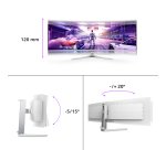 Philips Evnia 8000 49M2C8900L/00 écran plat de PC 124,2 cm (48.9") 5120 x 1440 pixels Dual QHD QD-OLED Blanc
