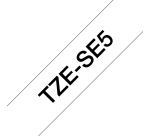 Brother TZE-SE5 ruban d'étiquette Noir sur blanc TZ/TZe