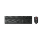 Lenovo 4X31S04810 clavier Souris incluse Bureau RF sans fil + Bluetooth Français Noir