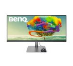 BenQ PD3420Q pantalla para PC 86,4 cm (34") 3440 x 1440 Pixeles Quad HD LED Gris