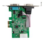 StarTech.com 2-port PCI Express RS232 Serial Adapter Card - PCIe RS232 Serial Host Controller Card - PCIe to Dual Serial DB9 Card - 16950 UART - Expansion Card - Windows & Linux