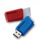 Pack de 2 clés USB 3.0 rétractables 32Go Store 'n' Click Rouge/Bleu 49308